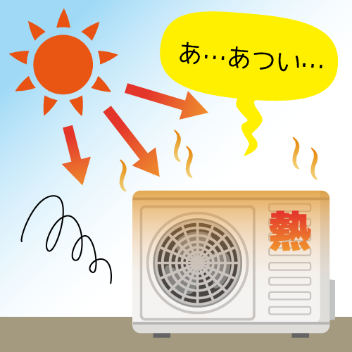 エアコンの心臓部『室外機』も見直そう